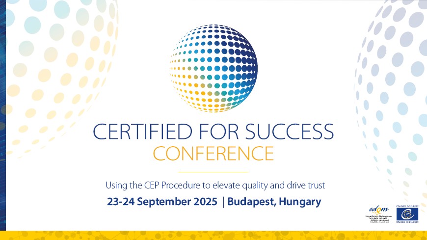 “Certified for success” – Register now for the CEP conference